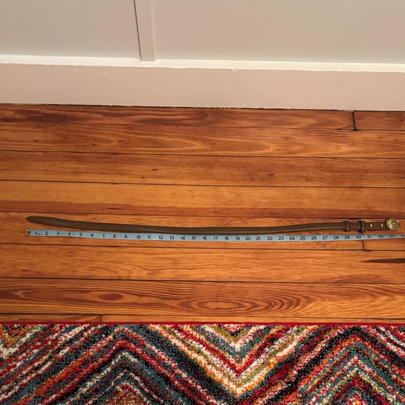 Dooney & Bourke Brown Leather Belt with Gold Buckle - Picture 6 of 7